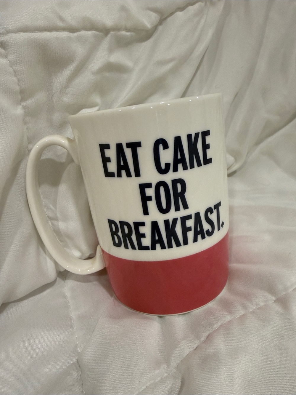 Kate Spade x Lenox 'Eat Cake For Breakfast' Ceramic Mug